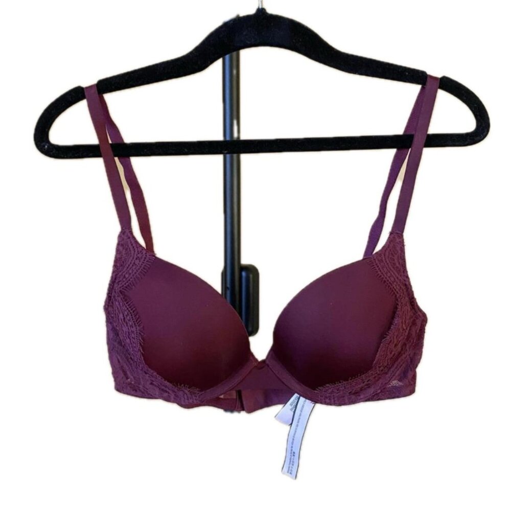 Victoria’s Secret Dream Angels push-up bra, maroon